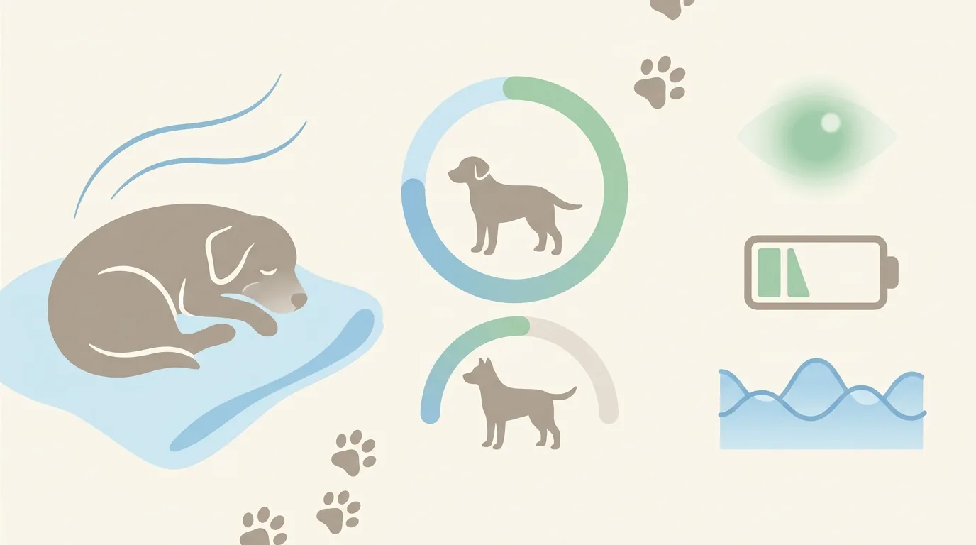 老犬が寝てばかりでも多くは加齢による変化の図解 — 老犬の1日の睡眠時間の目安 (成犬との比較値をセットで) / 老犬 寝てばかり