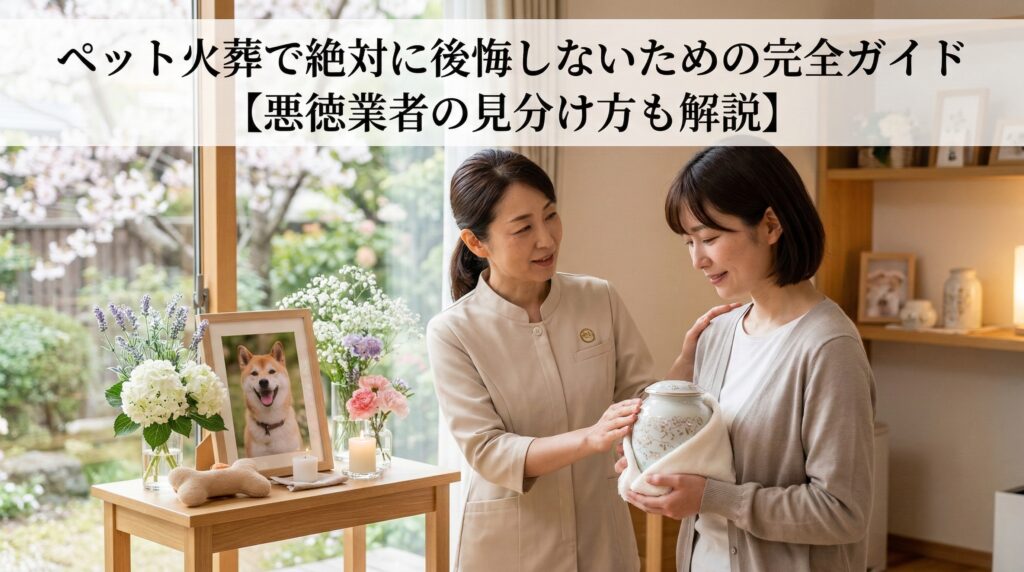 ペット火葬で絶対に後悔しないための完全ガイド【悪徳業者の見分け方も解説】