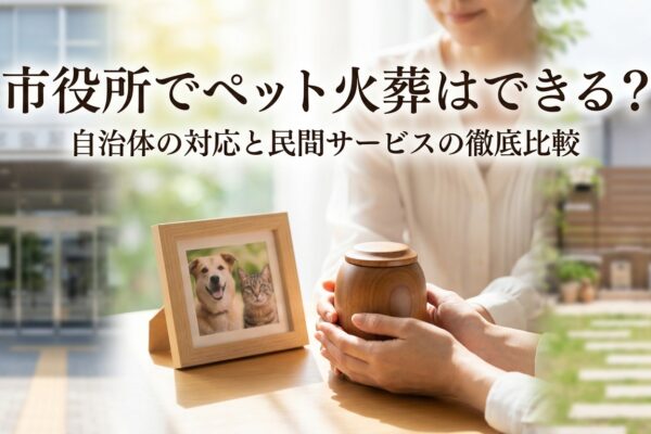 ペット火葬は市役所に頼める？自治体の対応と民間業者との違いを徹底比較