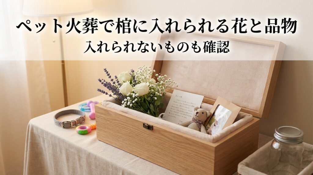 ペット火葬で入れてよい花・棺に添えてよいもの一覧【入れてはいけないものも解説】