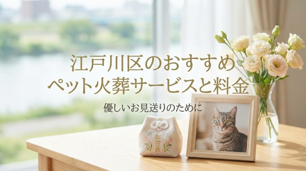 【2026年最新】江戸川区のペット火葬おすすめ業者と料金相場