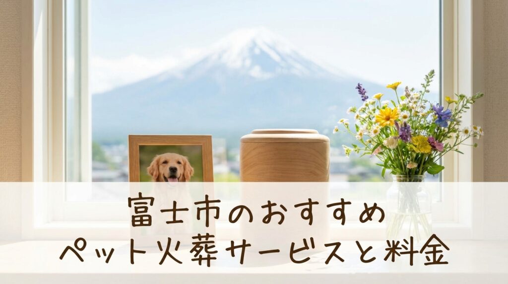 【2026年最新】富士市のペット火葬おすすめ業者と料金相場