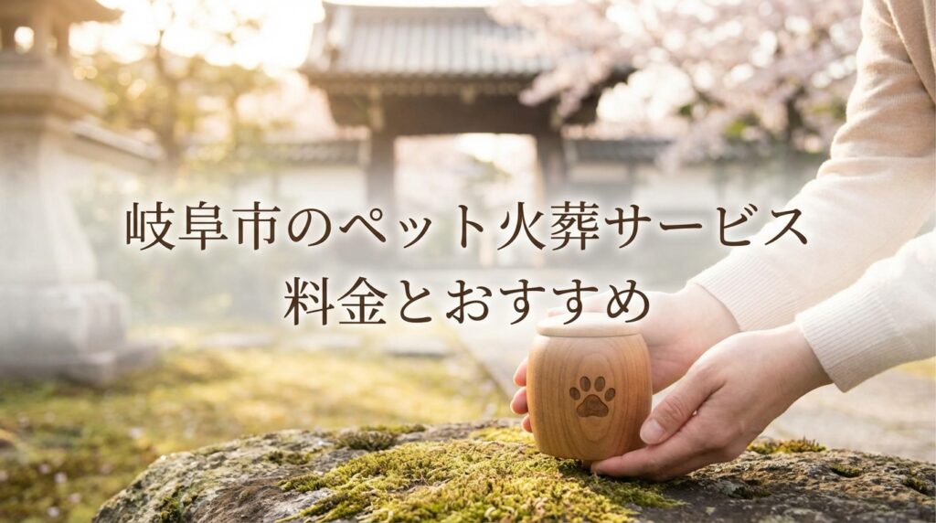 【2026年最新】岐阜市のペット火葬おすすめ業者と料金相場