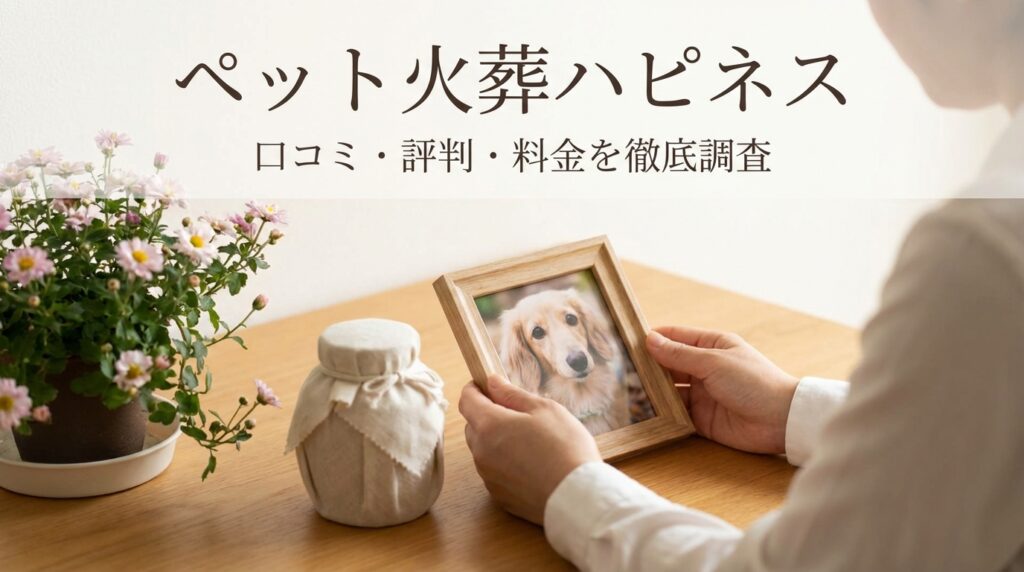 ペット火葬ハピネスの口コミ・評判・料金を徹底調査【2026年最新】