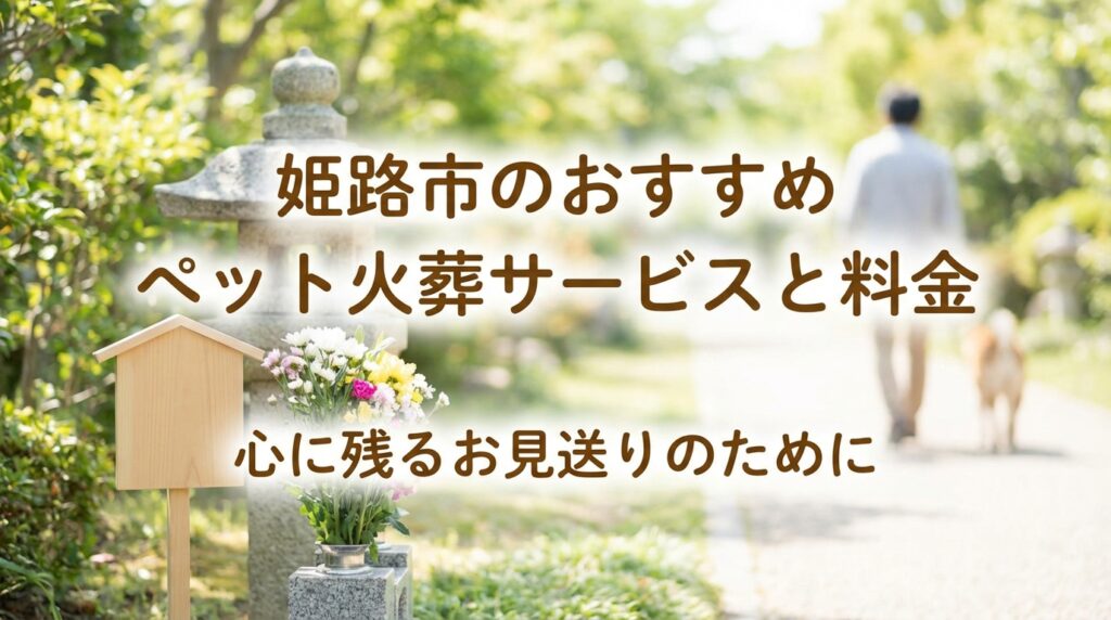 【2026年最新】姫路市のペット火葬おすすめ業者と料金相場