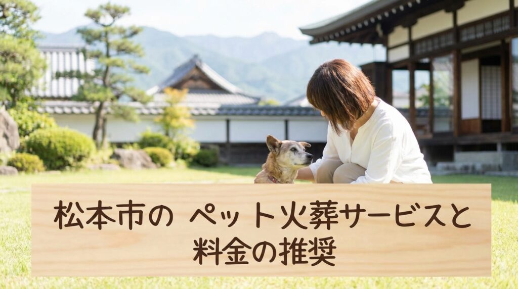 【2026年最新】松本市のペット火葬おすすめ業者と料金相場