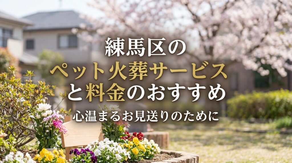 【2026年最新】練馬区のペット火葬おすすめ業者と料金相場