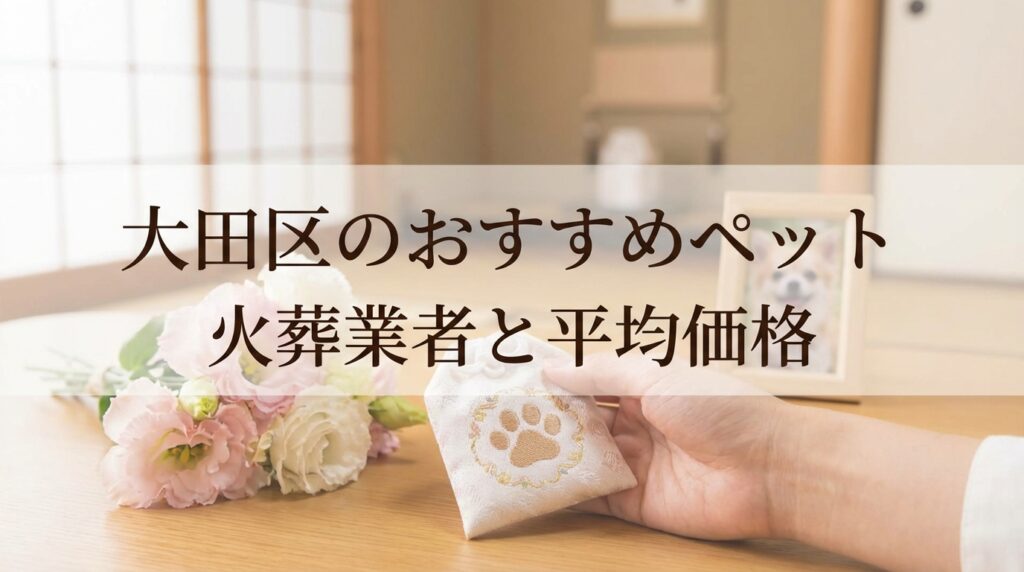 【2026年最新】大田区のペット火葬おすすめ業者と料金相場