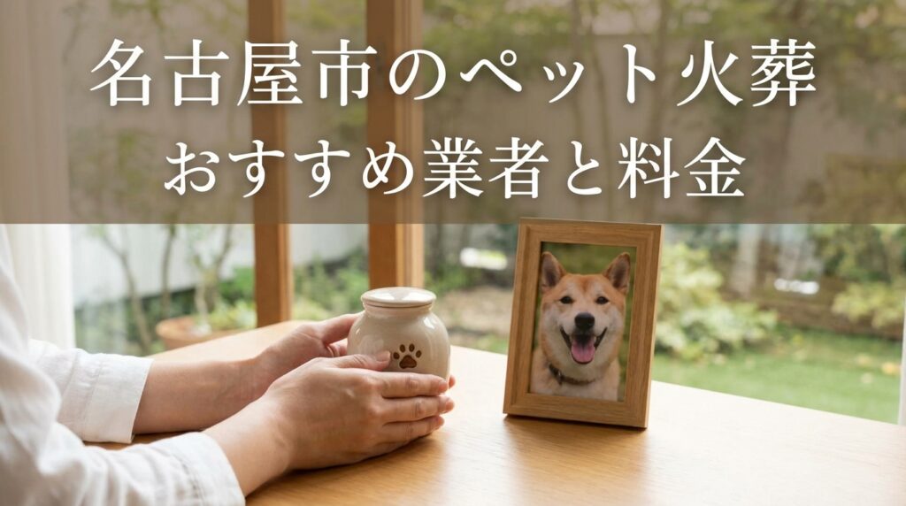 【2026年最新】名古屋市のペット火葬おすすめ業者と料金相場