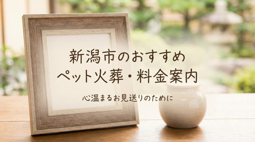 【2026年最新】新潟市のペット火葬おすすめ業者と料金相場