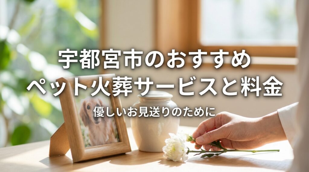 【2026年最新】宇都宮市のペット火葬おすすめ業者と料金相場