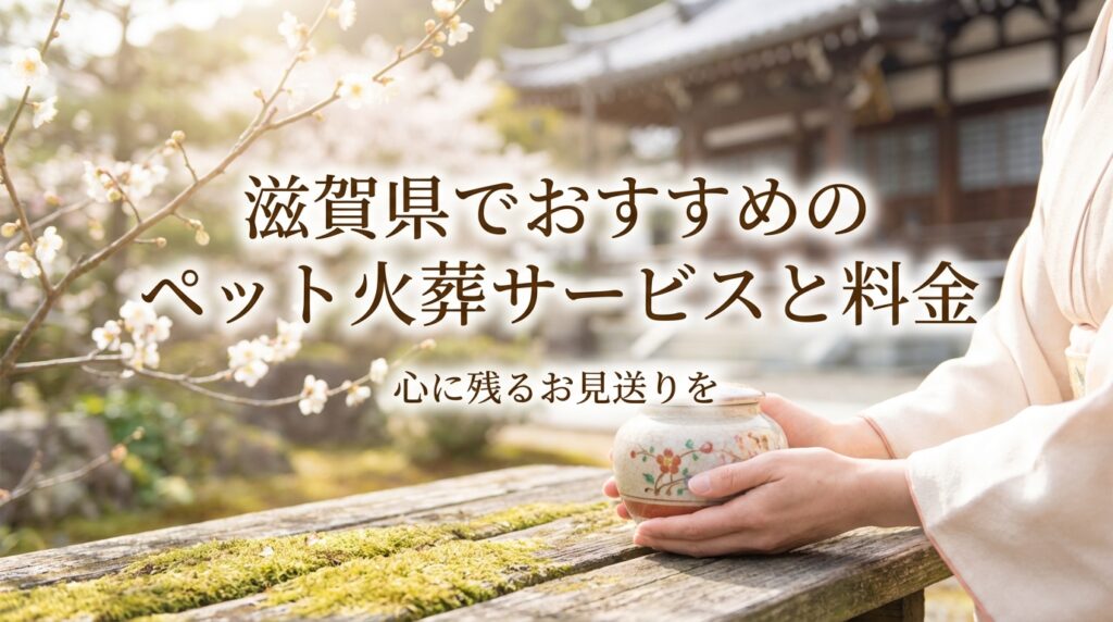 【2026年最新】滋賀県のペット火葬おすすめ業者と料金相場