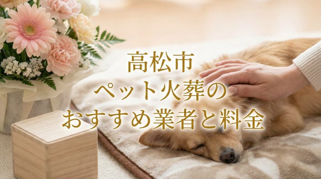 【2026年最新】高松市のペット火葬おすすめ業者と料金相場
