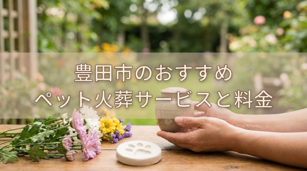 【2026年最新】豊田市のペット火葬おすすめ業者と料金相場
