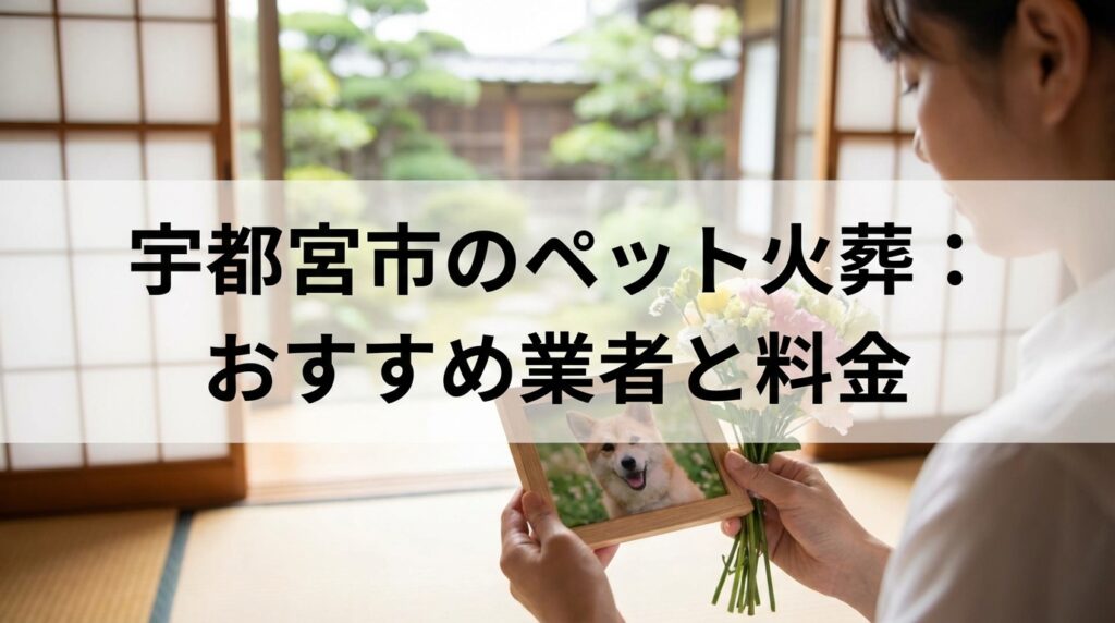 【2026年最新】宇都宮市のペット火葬おすすめ業者と料金相場