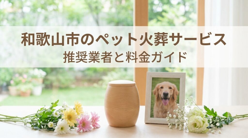 【2026年最新】和歌山市のペット火葬おすすめ業者と料金相場