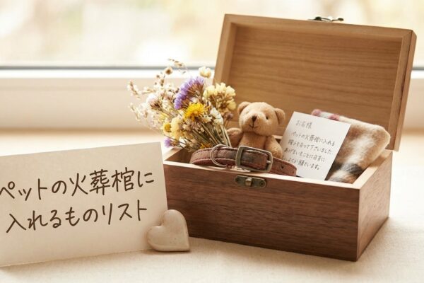ペット火葬の棺に入れていいもの・ダメなもの完全リスト【後悔しないために】